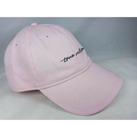 True Religion Script Trucker Snapback Hat Cap Black Pink Red‎ - NWT main image 5